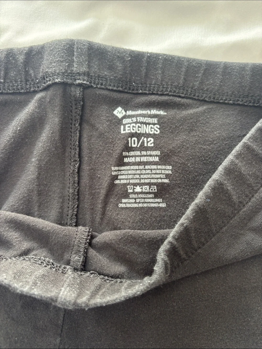 The Children's Place and Members Mark Black Kids Leggings Duo